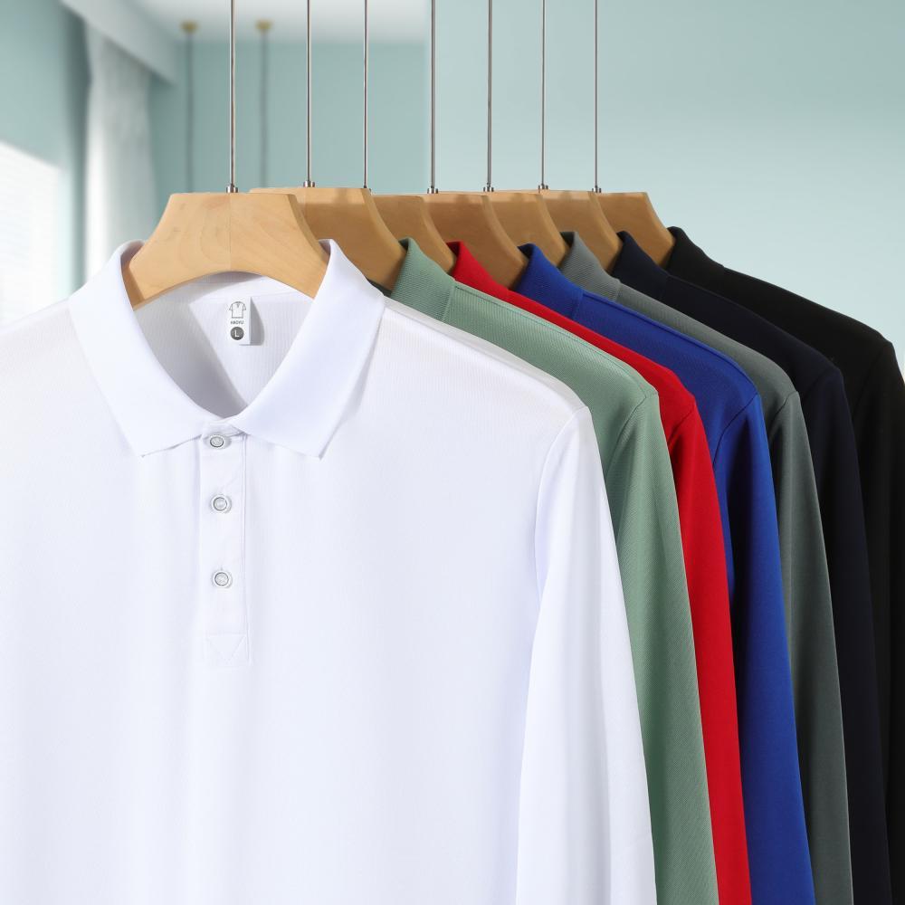 3 Men Jersey Sleeve Polo Shirts 3XL Pack s Cotton Long图片