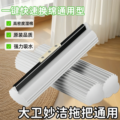 大卫妙洁通用型胶棉拖把替换头
