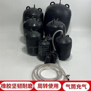 200mm市政管道试水气囊300堵水皮球排水管道堵头400橡胶充气球塞