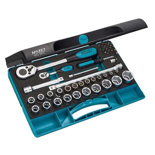 德国原装进口HAZET小飞大飞棘轮套筒扳手旋具组套汽修套装953SPC