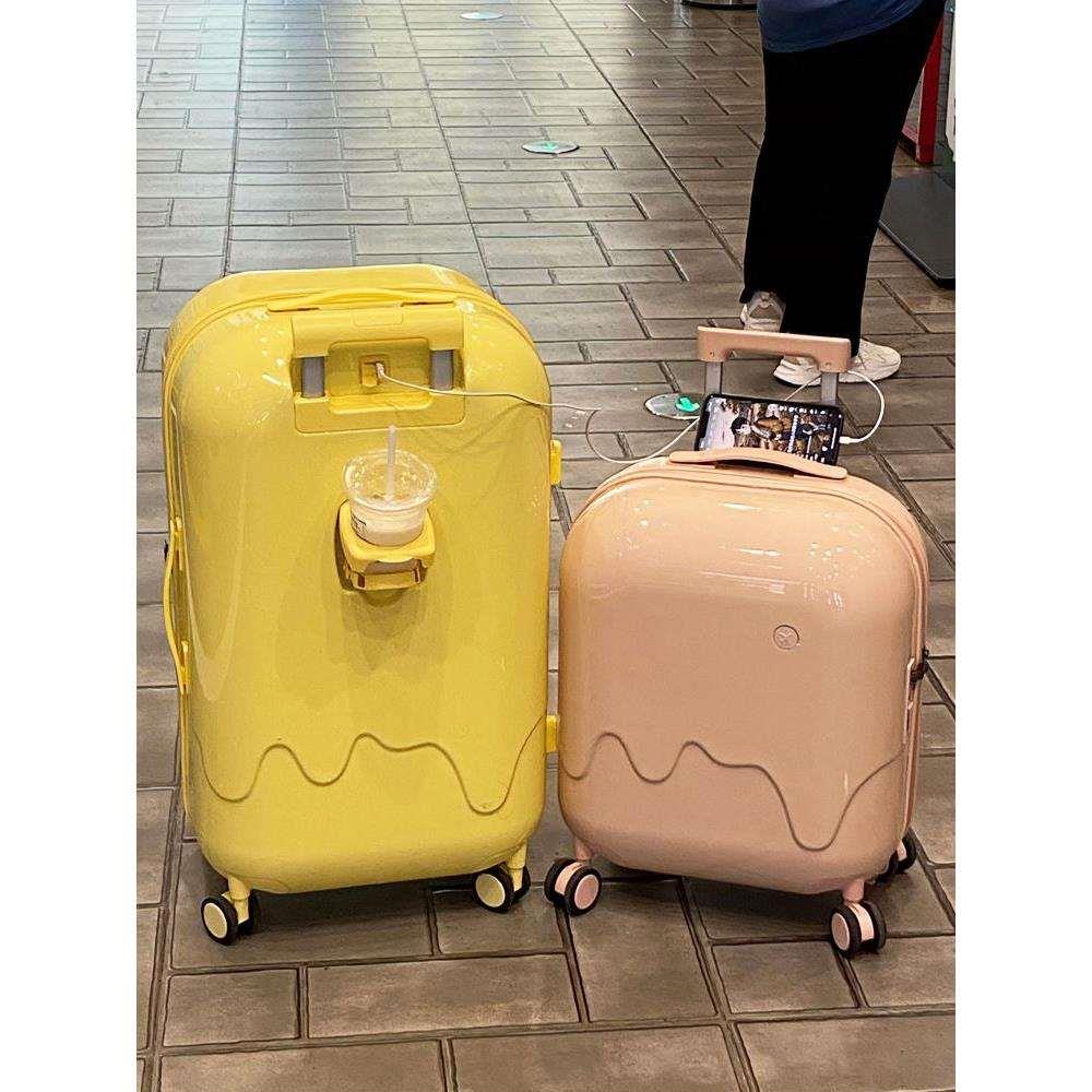 行李箱拉杆箱女20寸小型轻便登机箱学生雪糕旅行箱万向轮密码箱男