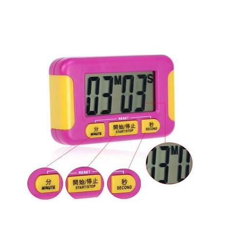 BK-332电子计时器正负倒计时厨房定时器大屏幕提醒器带时钟带记忆