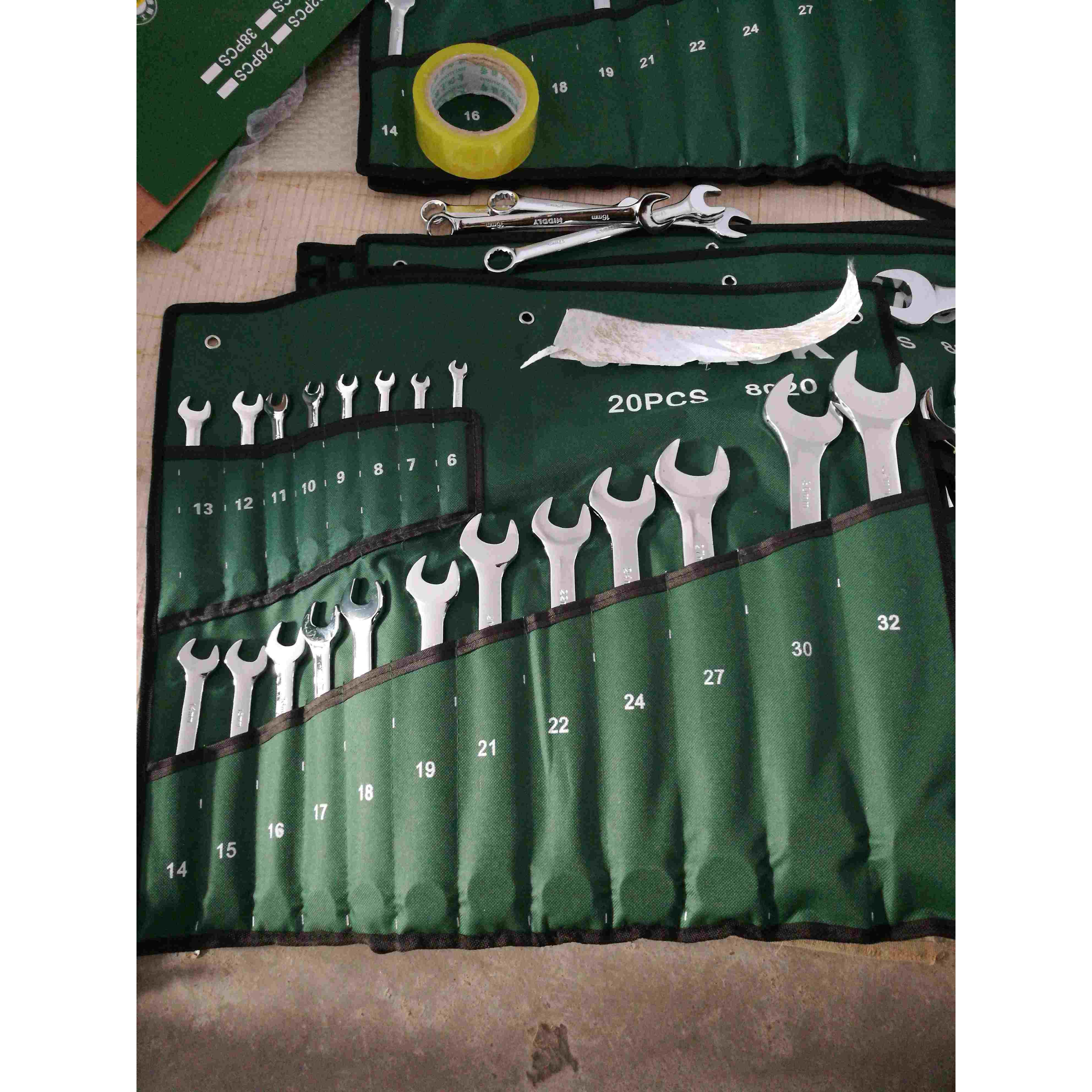 两用扳手套装6-32常用全套工具整套机修汽修专用一头梅花一头开口