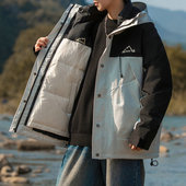 保暖连帽时尚 冬季 三合一多功能羽绒服男士 百搭可脱卸外套