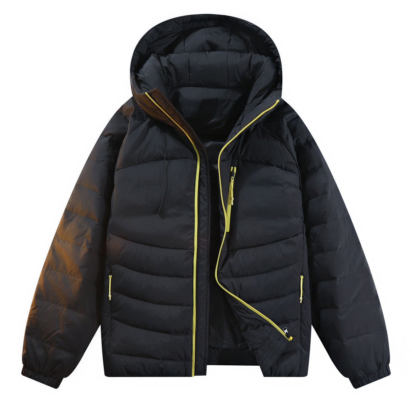 90%白鸭绒男轻便保暖排骨羽绒服