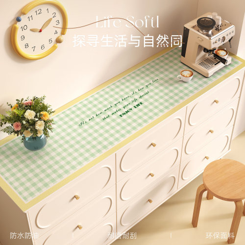 小清新餐边柜桌垫鞋柜台面保护垫电视柜桌布防油防水防脏玄关盖布