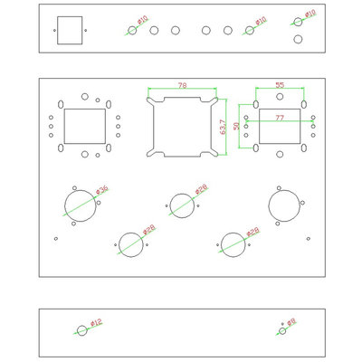 胆机功放机箱DIY 激光开孔不锈钢刻字胆机机箱机壳FU50配木板侧板