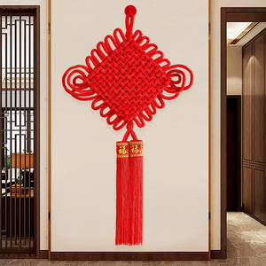 中国结挂饰万字结客厅小挂件大号高档玄关大红色平安户门喜庆装饰