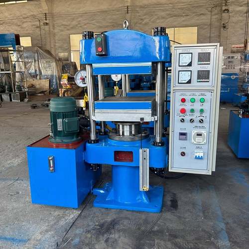 50吨400×400×1继电器自动平板硫化机汽车橡胶配件热压成型机