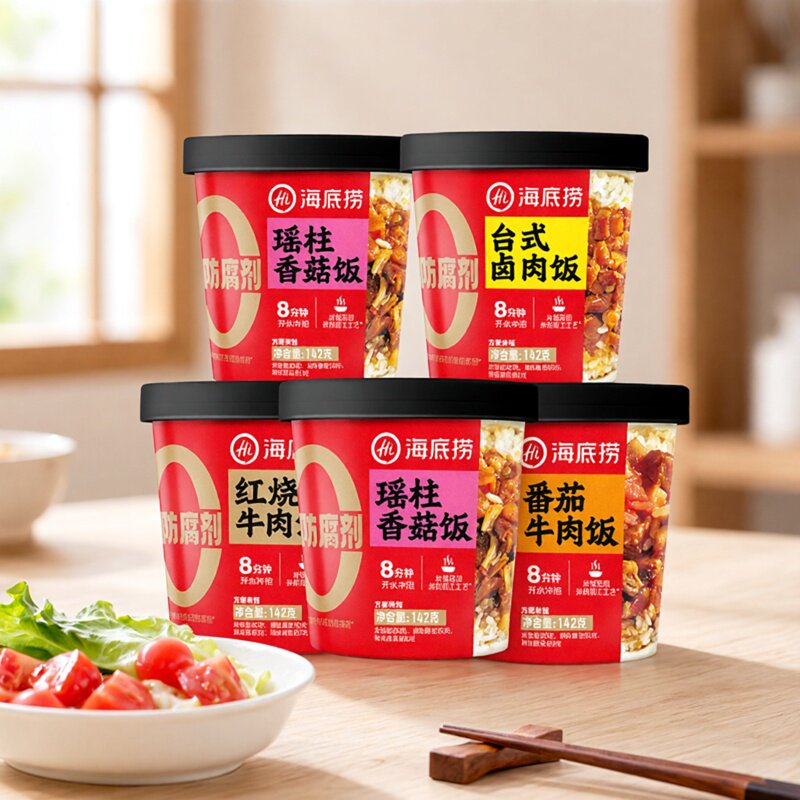 海底捞红烧牛肉瑶柱香菇台式卤肉番茄干拌饭龙虾韩式方便速食米饭