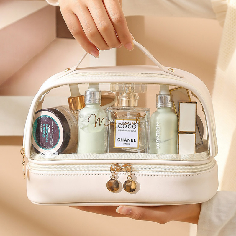 防水广东化妆包BM收纳透明洗漱包