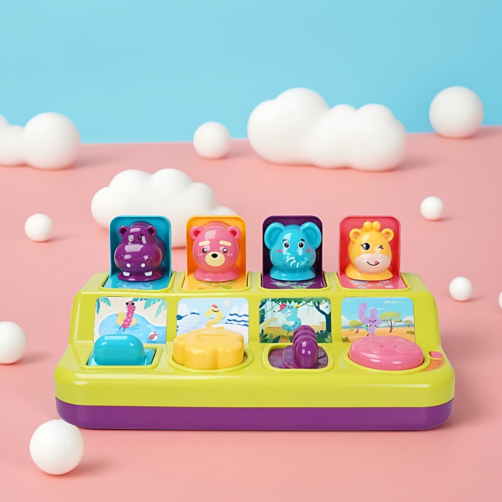 躲猫猫弹出式玩具弹弹敲敲乐电动音效经典投币打地鼠游戏机1-3岁