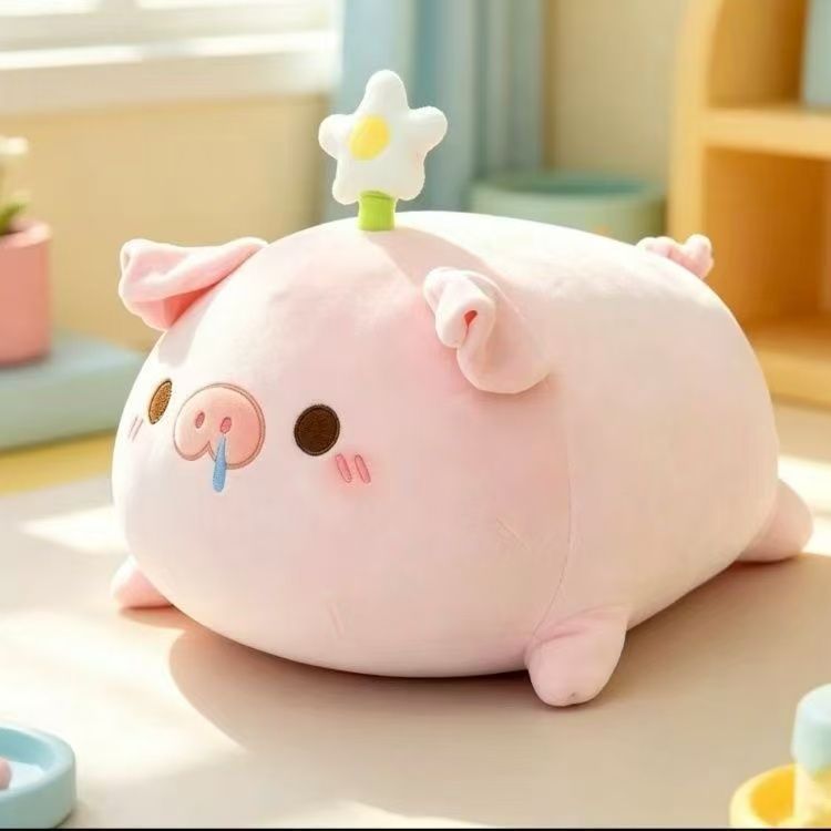 可爱萌小猪抱枕女生哄睡陪睡公仔