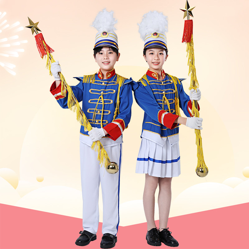 新鼓号队服装中小学生仪仗队少儿升旗手鼓管乐队表演出服幼儿包邮