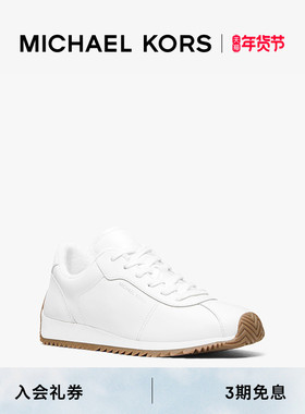 MICHAEL KORS MK Rhodes 女士皮质平底运动鞋阿甘鞋