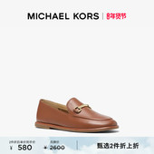 女士羊皮革平底乐福鞋 KORS 奥莱 两件折上折 MICHAEL