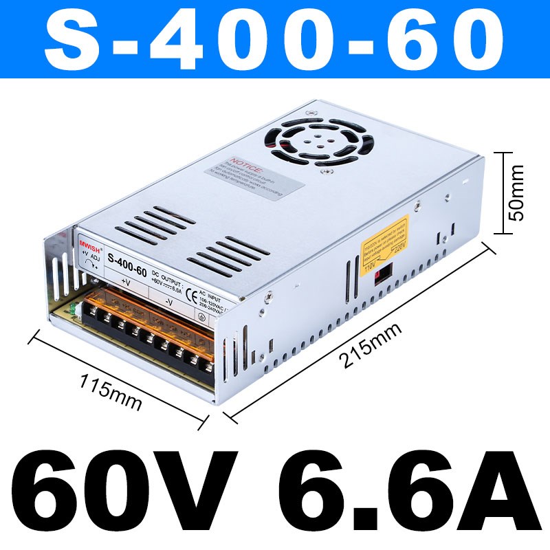 深圳明伟S-600W500W-24V25A20A开关电源60V110V12V50A40A变压器DC