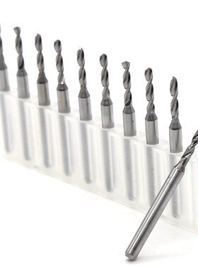 全新Fpcb高精雕刻刀套装小型数控超硬定柄进口钨钢合金电路板钻头