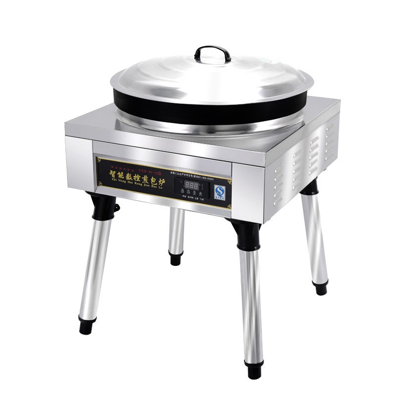 商用烤饼机煎包电热m锅智能恒温电饼铛数显台式煎包炉 商用煎包炉