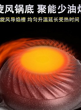 不粘锅28/30/32CM精品炒锅T型盖铝合金Z铝锅不粘锅