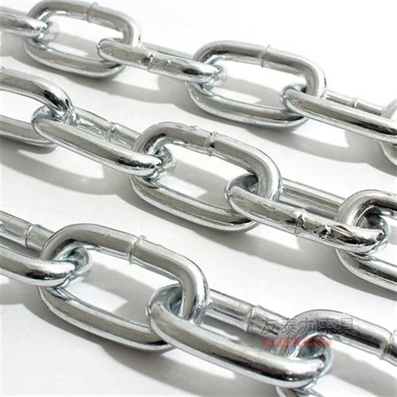 整袋50a斤铁链条镀锌铁链子锁链锁狗链加长M2 -16mm特粗焊接铁链