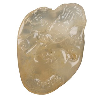 寿山石 荔枝洞石《龙腾盛世》x把件摆件 手工雕刻 优质石料 收藏