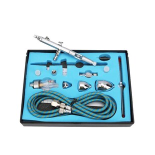 家具皮衣修补复小空压机模型上色喷漆枪气泵服装 子墙彩绘喷笔 R鞋