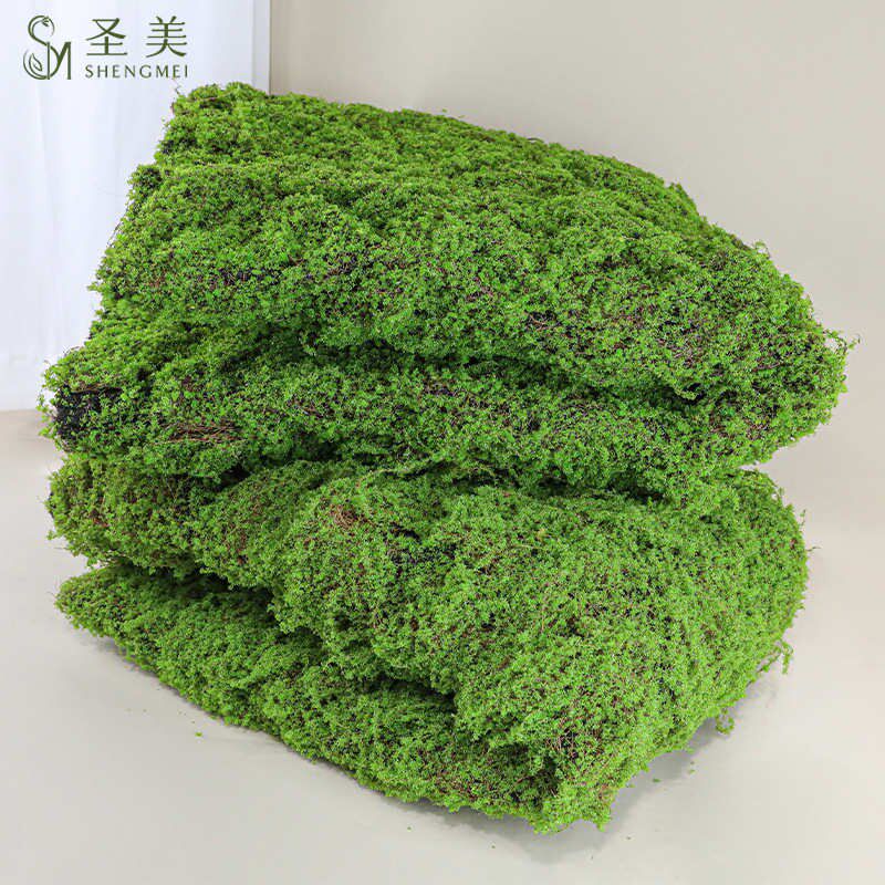 植墙绿绒景观仿真草坪棕丝青苔微草皮背景植M草皮苔藓装饰绿植物