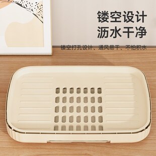 茶杯茶具收纳盒子桌面方形透明y整理柜餐桌厨房橱柜杯子收纳置物