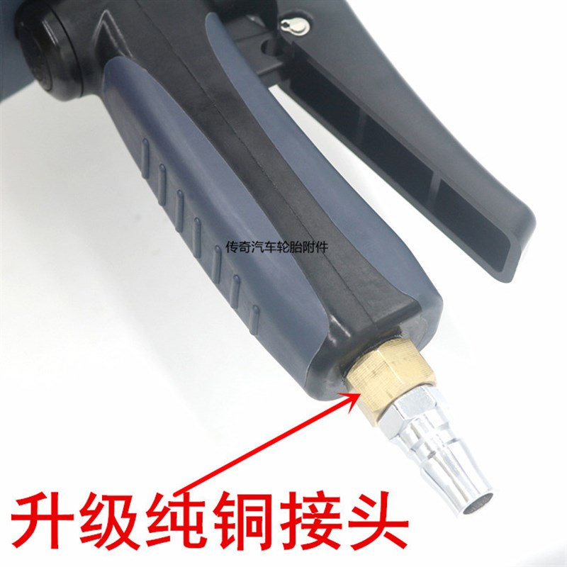 新款风速液晶轮胎数字充气枪气压表胎压J表充气表加气枪表带背光