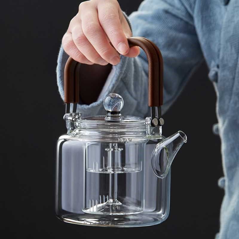 蒸煮两用茶壶e玻璃壶家用客厅蒸汽烧水壶蒸茶煮茶炉套装电陶炉泡,基础建材,装饰盖,淘宝优惠券,粉丝福利购,淘宝优惠卷