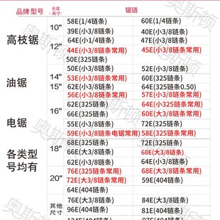极速OREcGON奥力根油锯325链条 8锯条电锯小3 汽油伐木锯大3