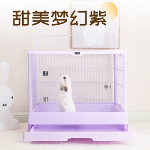 UMI兔笼子家用大号亚克力景观笼C豪华兔子笼子防喷尿窝荷兰猪别墅