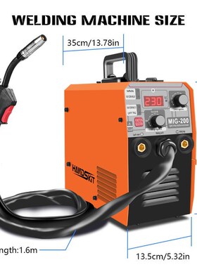 MIG-200无气二保焊机MIG/MAMA/TIG一体三用多功能电焊机氩弧焊机