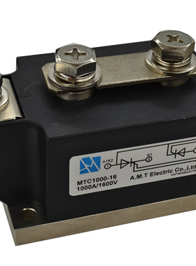 普通晶闸管模块双向可控硅MTsC1000A-1600V风冷压接大功率调温触