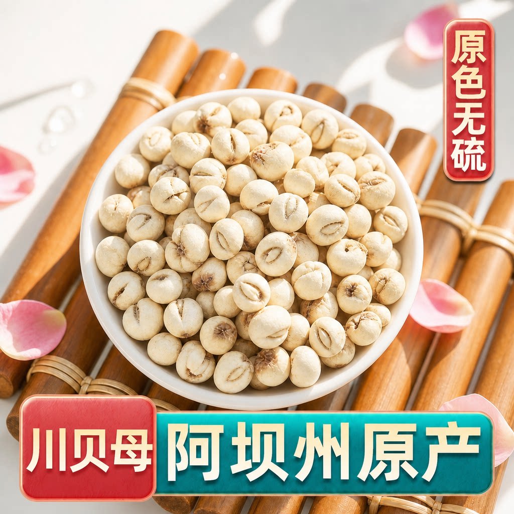 川贝母中药材官方旗舰店正宗松贝母干货四川贝母颗粒怀中抱月