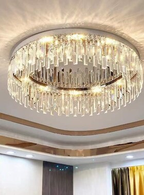 卧室灯水晶吸顶灯现代简约大气客厅灯新款LEDQ主卧灯餐厅轻奢灯具