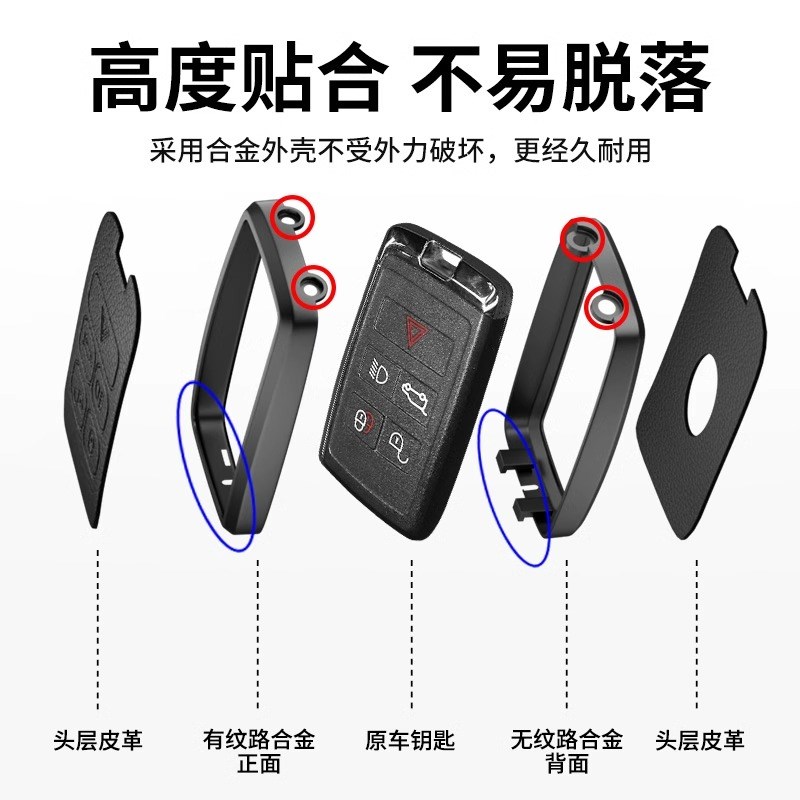 路虎捷豹钥d匙套揽胜极光卫士110发现5运动版4神行星脉车透明壳包