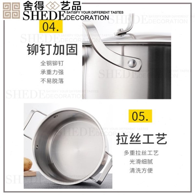 样板间厨房全屋定制展厅橱柜陶瓷店公寓软装展示道具X摆件汤锅煎