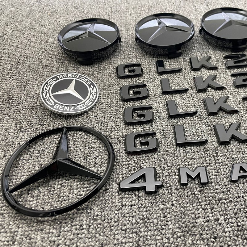 BenzGLcK260 GLK300 GLK350 4MATIC 改装侧标字标车标后尾标黑武
