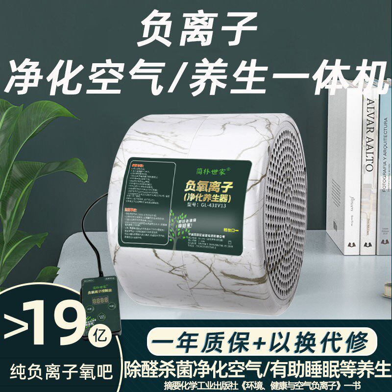 负离子发生器家用氧n吧小型室内空气净化器无臭氧除甲醛杀菌祛异