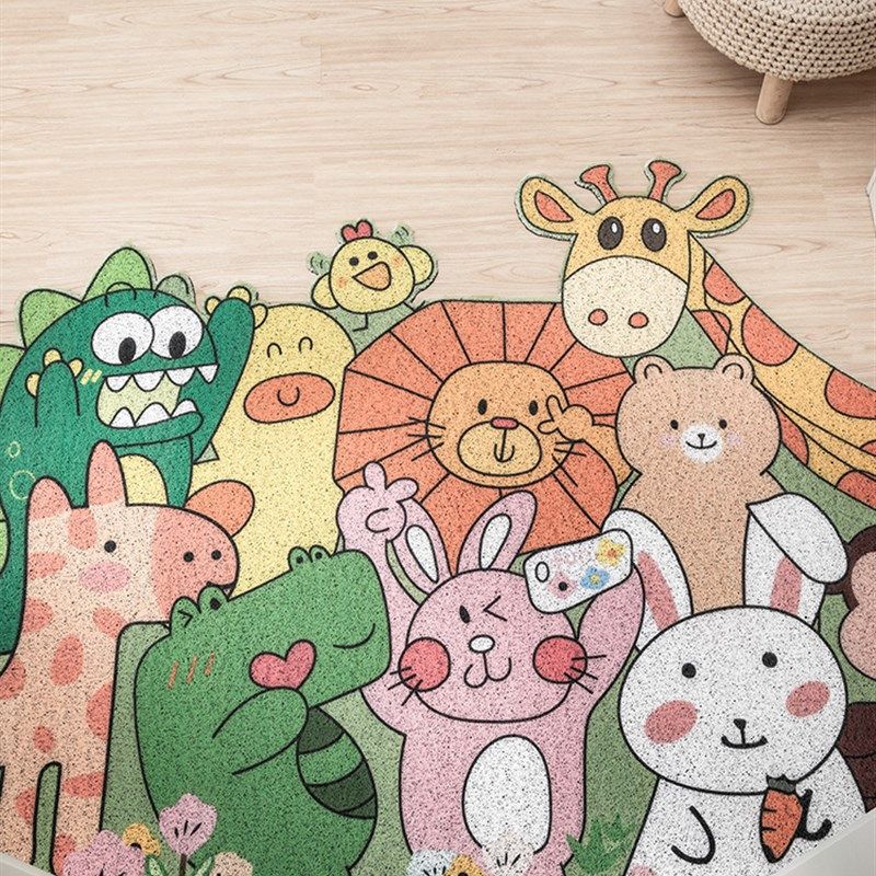 卡通进门地d垫入户门垫子家用门厅脚垫地毯门口玄关丝圈地垫可裁,居家布艺,家用脚垫,淘宝优惠券,粉丝福利购,淘宝优惠卷