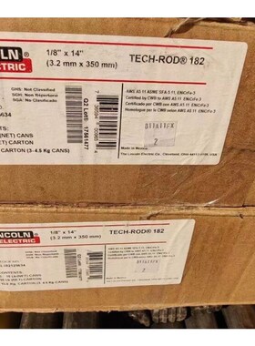 美国林肯NiCro60/m20ENiCrMo-3ENi6625 镍基合金焊条耐腐蚀耐热3.