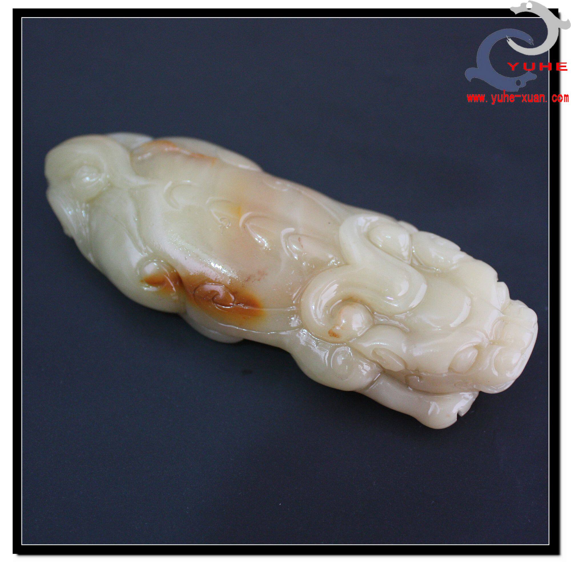 寿山石手件 国石真品 p芙蓉冻石 护身貔貅手把件批【裕和轩】B7-1