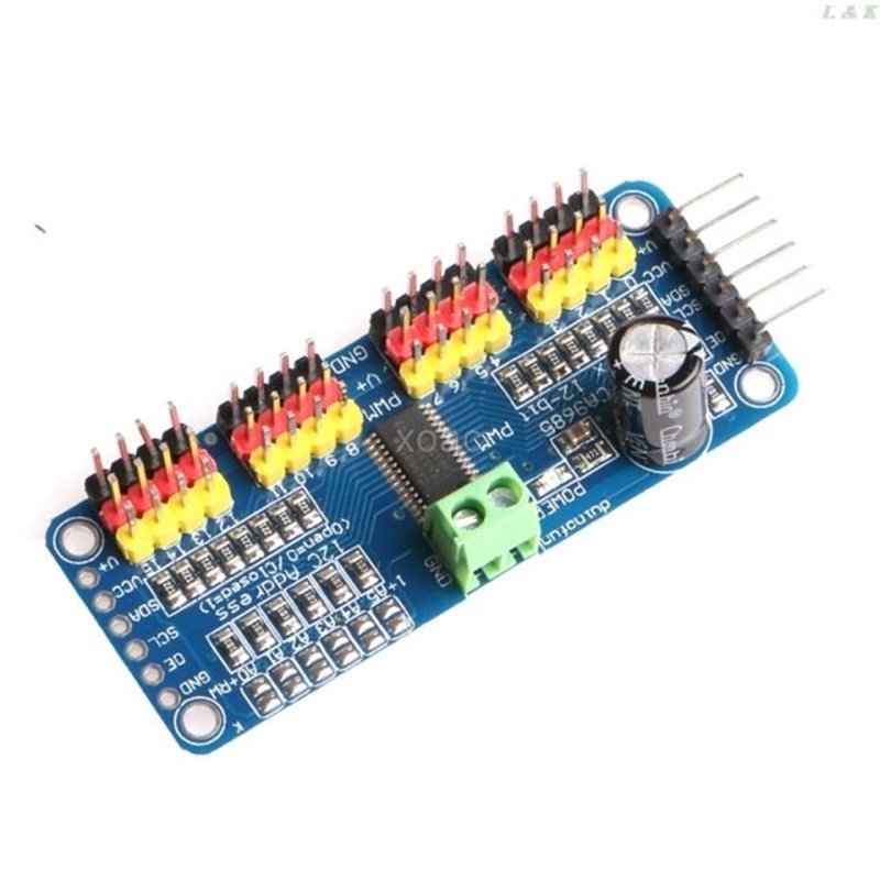 PCA9685 16-Channel 12-buit PWM Servo Motor Driver I2C Module