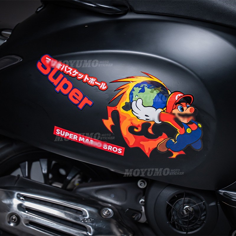 适用Vespa Sprint冲刺春天150拉花车身版画贴纸贴花X保护膜改装件