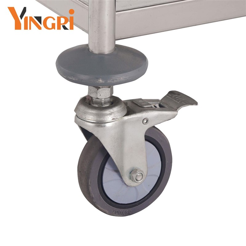 圆管不锈钢餐f车手推车可移动带轮酒店厨房传菜车调料车四层