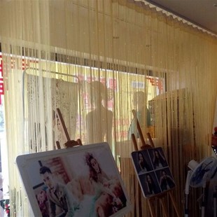 线帘门帘隔断水晶珠帘装 饰客厅隔断帘玄关帘挂帘S卧室屏风流苏帘