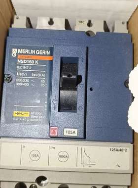 梅兰日兰塑壳断路器NSD160 K，125A，3P，未使-议价