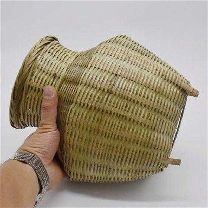 备用泥鳅黄鳝篓表演道具包邮竹篓子鱼篓竹编复古有盖钓鱼用具垂钓